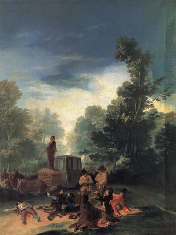 Highwaymen attacking a  Coach, Francisco Goya